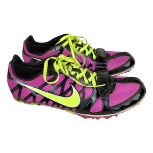 Nike Zoom Rival S Women's Black and Pink Track Shoes Size 10 Spikes Running